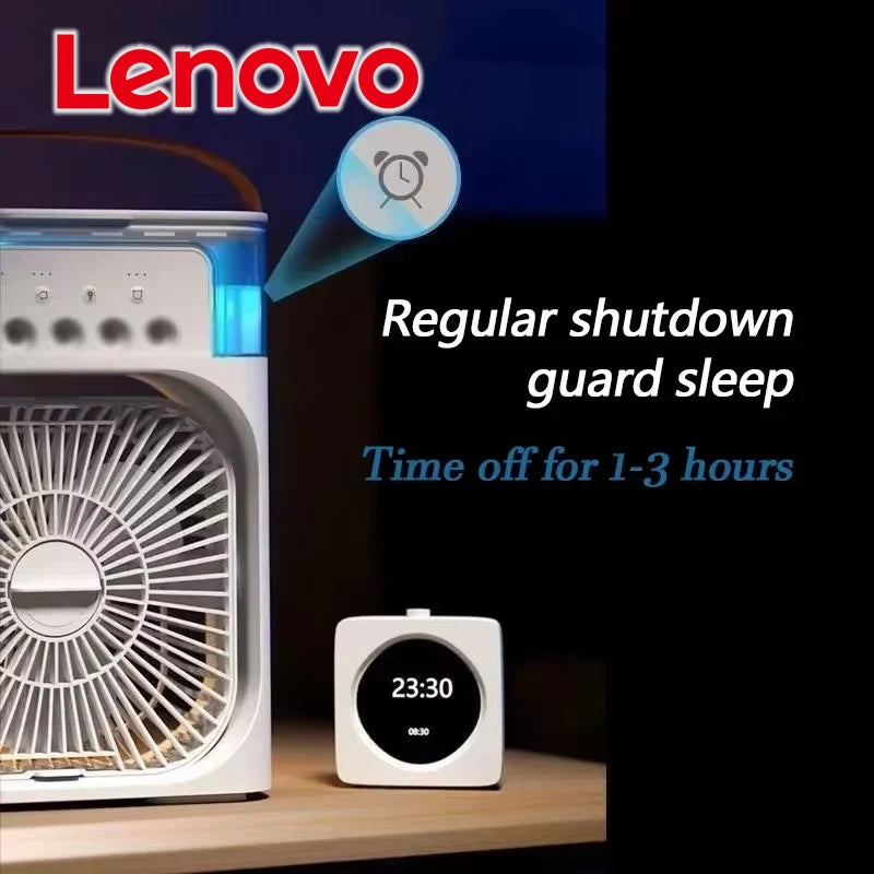 Stay Cool Anywhere: Mini USB Portable Air Conditioner with Humidifier, LED Night Light & 3-in-1 Functionality