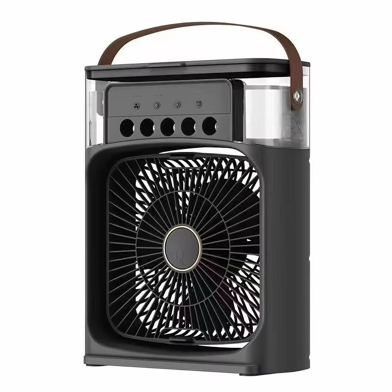 Stay Cool Anywhere: Mini USB Portable Air Conditioner with Humidifier, LED Night Light & 3-in-1 Functionality