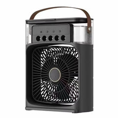 Stay Cool Anywhere: Mini USB Portable Air Conditioner with Humidifier, LED Night Light & 3-in-1 Functionality