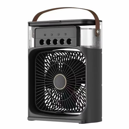 Stay Cool Anywhere: Mini USB Portable Air Conditioner with Humidifier, LED Night Light & 3-in-1 Functionality