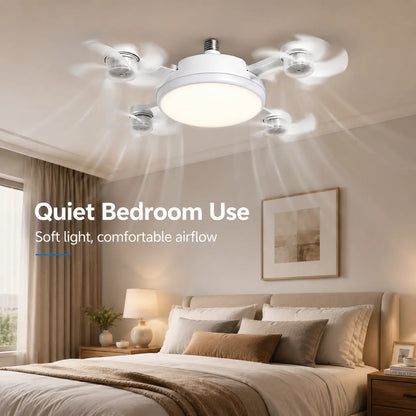 Transform Your Space with the Versatile 19.69 Inch Ceiling Fan Light – Remote Controlled, Energy Efficient, and Perfect for Any Room!