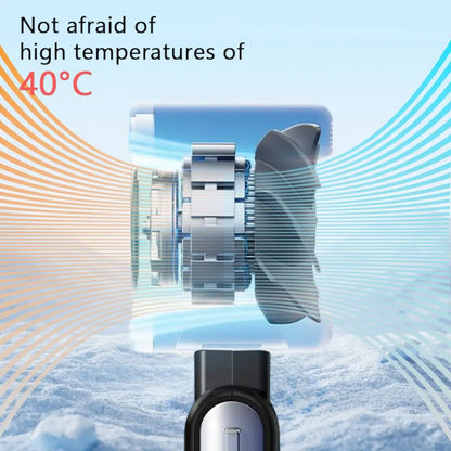 Ultimate Handheld Turbo Fan: 5 Speed Settings, 12 Hour Battery Life, Perfect for Travel and Outdoor Adventures